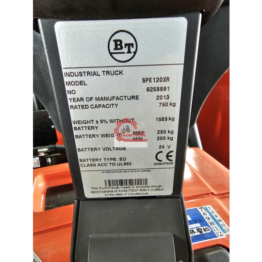 Xe nâng điện ngồi lái TOYOTA 7FB15