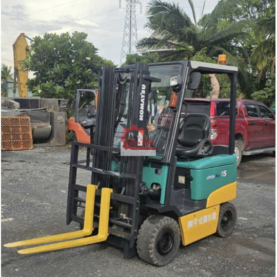 KOMATSU FB15_11 NÂNG CAO 3M XẾP CÀNG TỪNG CÂY.BÌNH BAO 4H